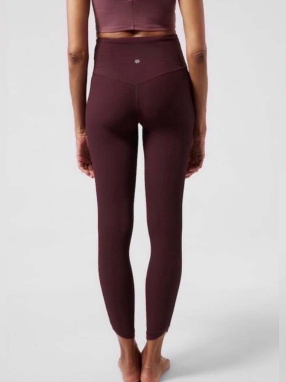 Athleta Elation Crossover Ribbed 7/8 Tight Leggings - Picture 2 of 6